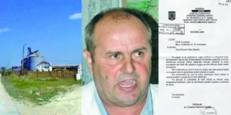 50.000 de metri patrati fara titlu de proprietate. Lamureanu si-a  construit silozul pe un teren luat cu japca