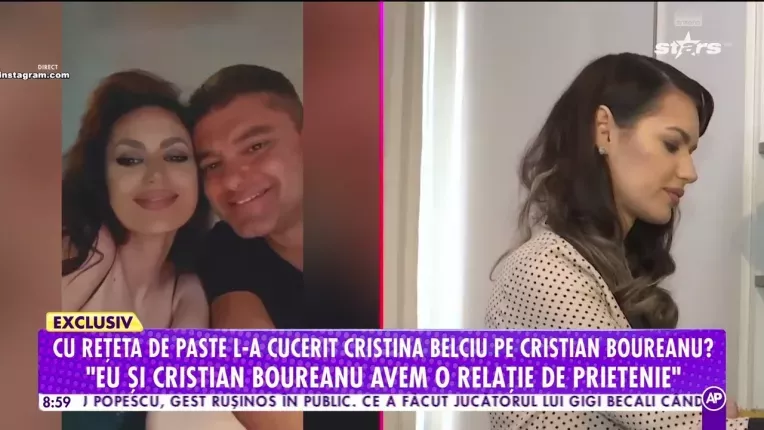 Cristina Belciu, despre relatia cu Cristian Boureanu si reteta de paste care l-a cucerit