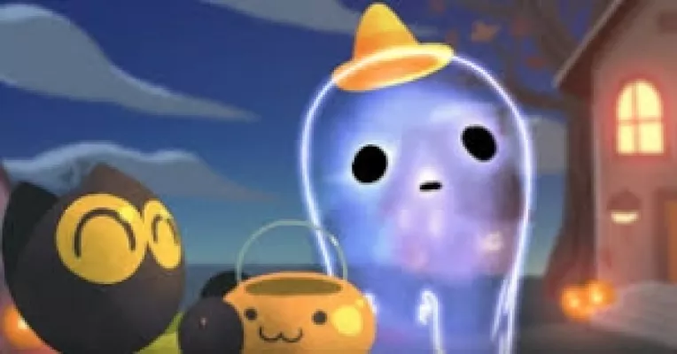 De Halloween, Google ne intampina cu un Doodle special: un video cu Jinx, o fantoma singuratica