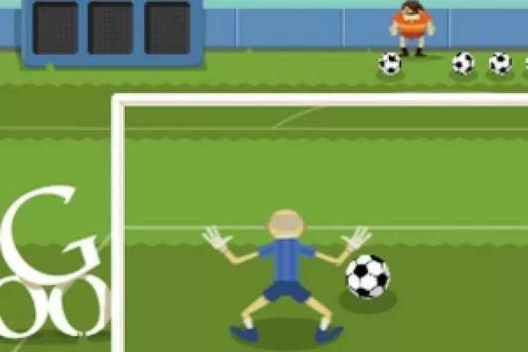 GOOGLE celebreaza turneul de fotbal de la JO printr-un GOOGLE DOODLE -un LOGO INTERACTIV