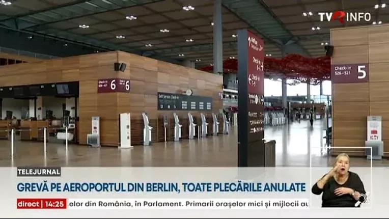 Greva de avertisment pe aeroportul Berlin - Brandenburg. Toate decolarile au fost anulate
