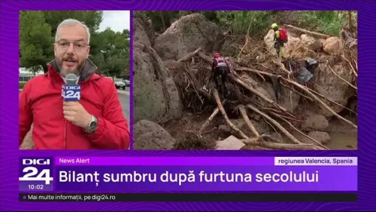 Imagini dramatice cu dezastrul lasat in urma de inundatiile din Spania