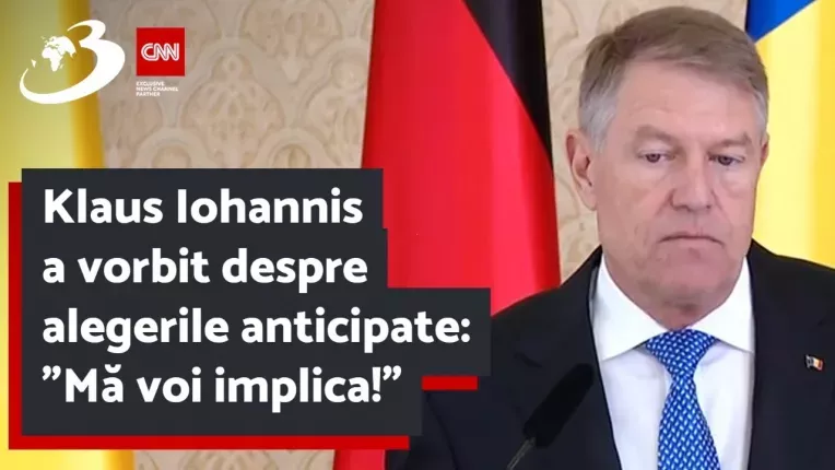Klaus Iohannis a vorbit despre alegerile anticipate: "Ma voi implica!"