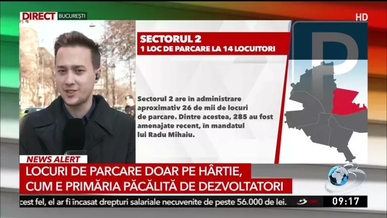 Locuri de parcare doar pe hartie. Cum e primaria pacalita de dezvoltatori