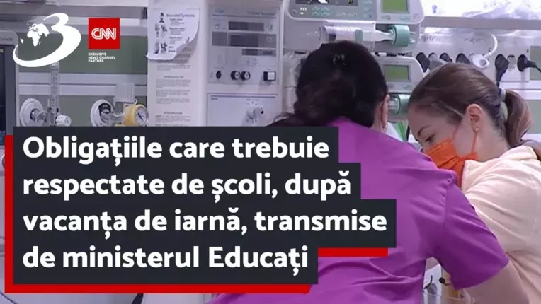 Obligatiile care trebuie respectate de scoli, dupa vacanta de iarna, transmise de ministerul Educatiei