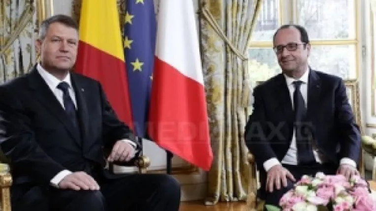 Palatul Elysee: Presedintele Klaus Iohannis se intalneste cu presedintele Francois Hollande
