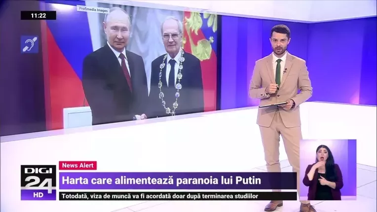 Putin, in timp ce se uita la o harta a Imperiului Rus: Nu a existat nicio Ucraina