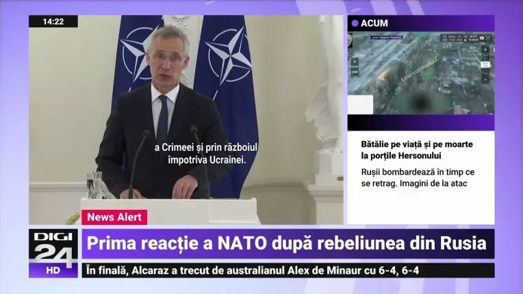 Stoltenberg: Rebeliunea Wagner dovedeste ca invazia lui Putin a fost o ''eroare''