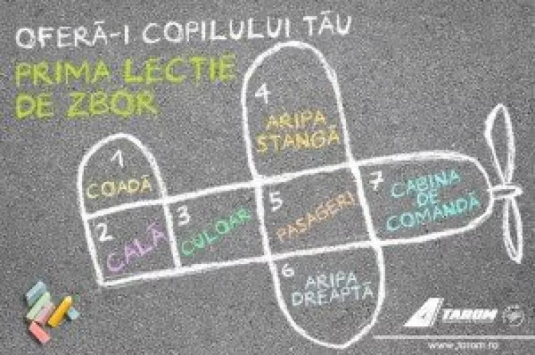TAROM da o lectie de aviatie copiilor