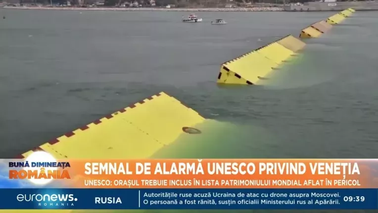 UNESCO, despre Venetia: Orasul trebuie inclus pe lista patrimoniului mondial aflat in pericol